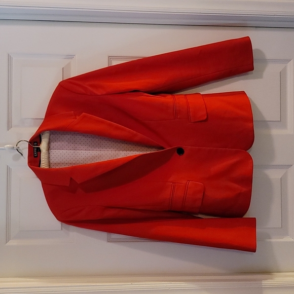 Express One Button Red Blazer size 8 EC - Picture 4 of 12